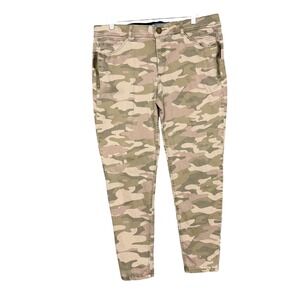 Democracy Pants Womens 16P Petite‎ Camouflage Ankle Skinny Zipper Ab Solution